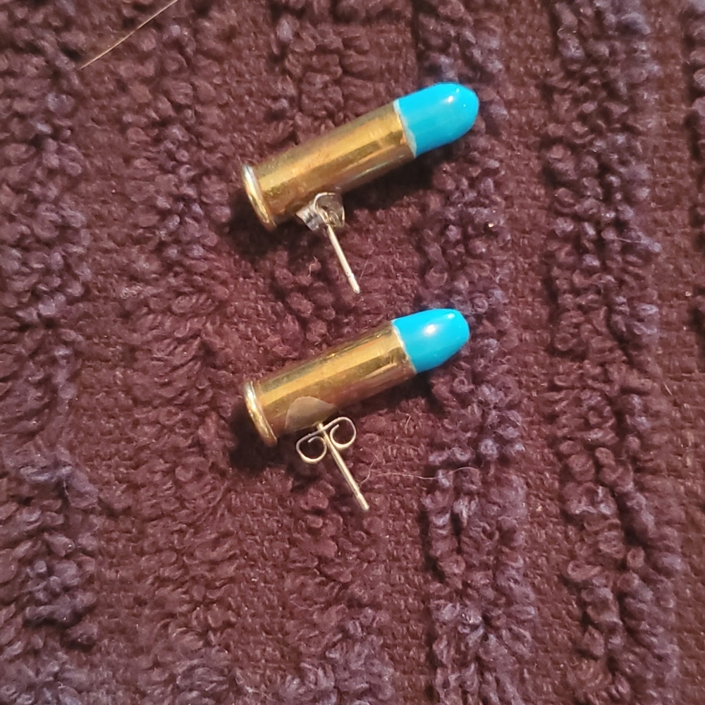 Authentic Winchester 22 LR Super X earrings
